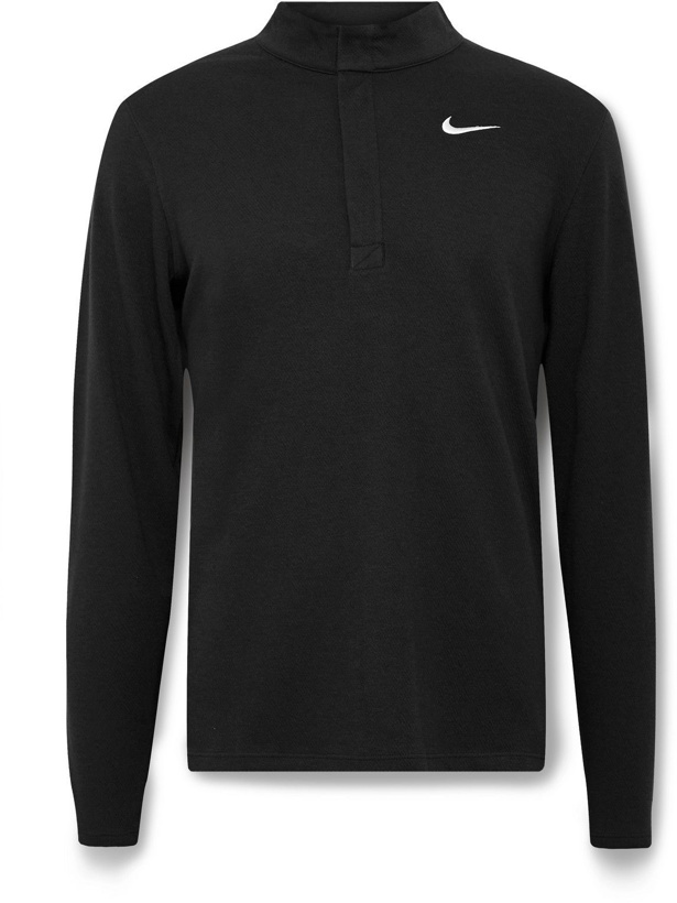 Photo: Nike Golf - Victory Logo-Embroidered Dri-FIT Half-Zip Golf Top - Black