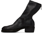 Guidi Black Back Zip Boots