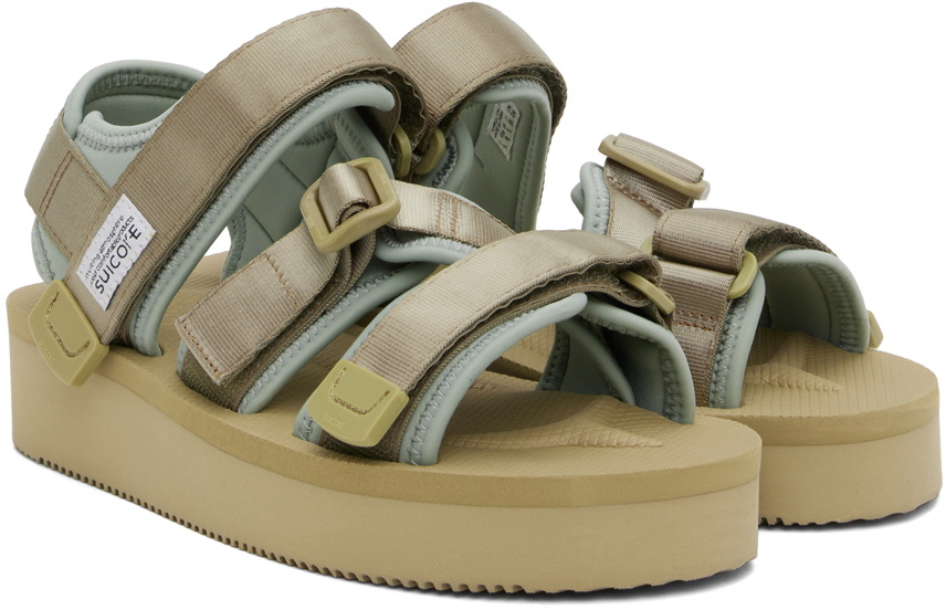 SUICOKE Taupe & Blue KISEE-PO Sandals