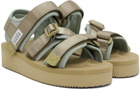 SUICOKE Taupe & Blue KISEE-PO Sandals