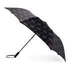 Balenciaga Black Allover Logo Umbrella