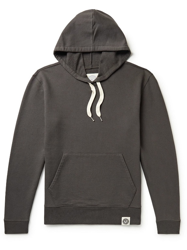 Photo: Outerknown - Second Spin Organic Cotton-Blend Jersey Hoodie - Gray