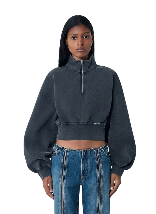 Photo: Alexander Wang Logo Motif Zip-Up Sweateshirt