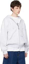 Carhartt Work In Progress Gray WIP Label Sweat Hoodie