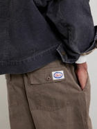 Cherry Los Angeles - Herringbone Cotton Drawstring Trousers - Brown