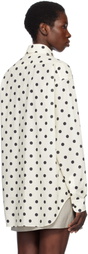 Moschino Off-White Allover Polka Dots Shirt