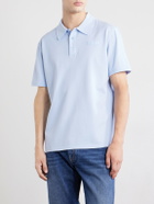 Givenchy - Logo-Appliqué Cotton-Piqué Polo Shirt - Blue