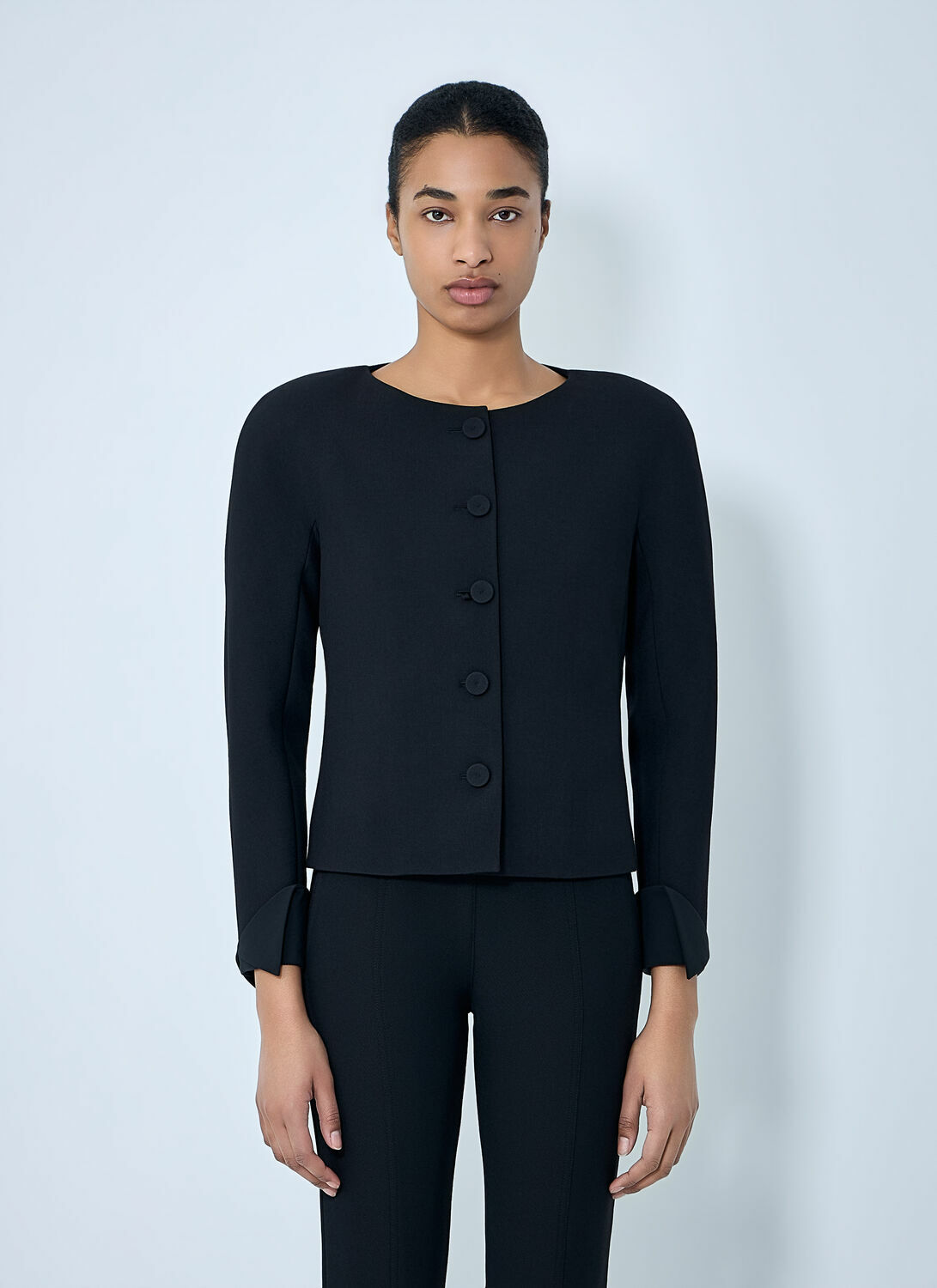 Chloé Collarless Fitted Jacket