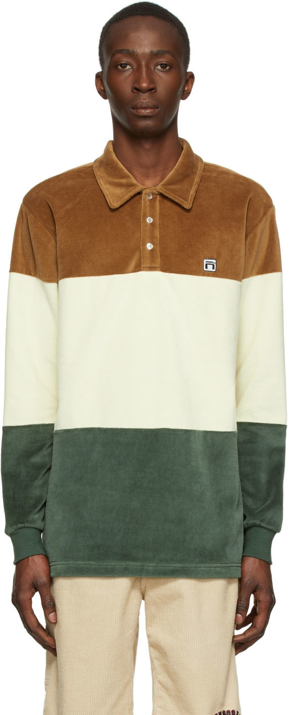 Noon Goons Off-White Cotton Long Sleeve Polo