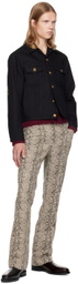 Ernest W. Baker Black Studded Denim Jacket