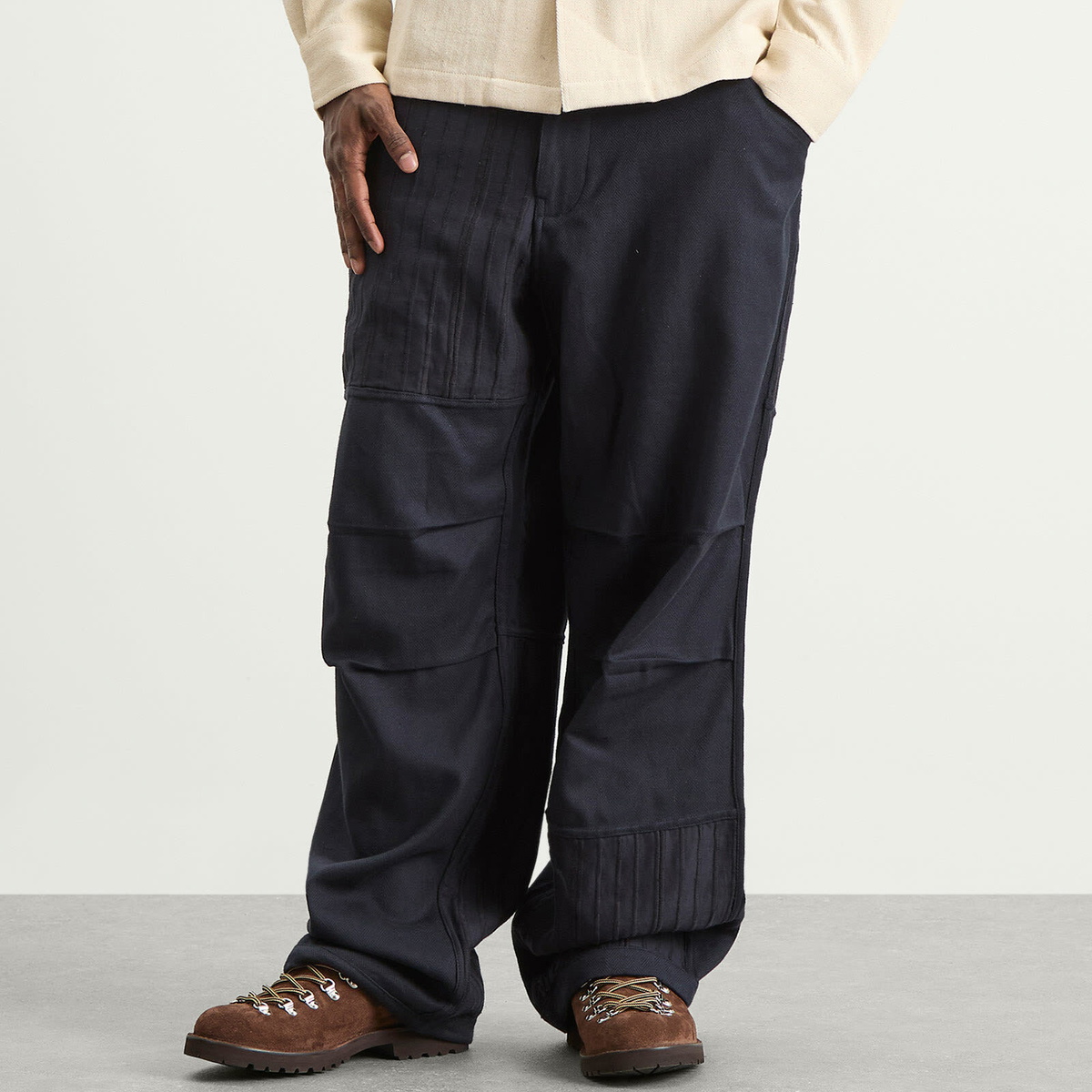 Kardo Men's Abeer Drawstring Snow Pant in Navy