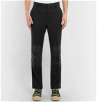 Lanvin - Black Slim-Fit Shell-Panelled Wool Trousers - Black