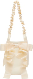 Gohar World Off-White Demi-Baguette Bag