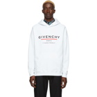 Givenchy White Logo Address Hoodie
