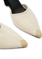 Jacquemus Les Espadrilles 80 Canvas Wedge Sandals Beige