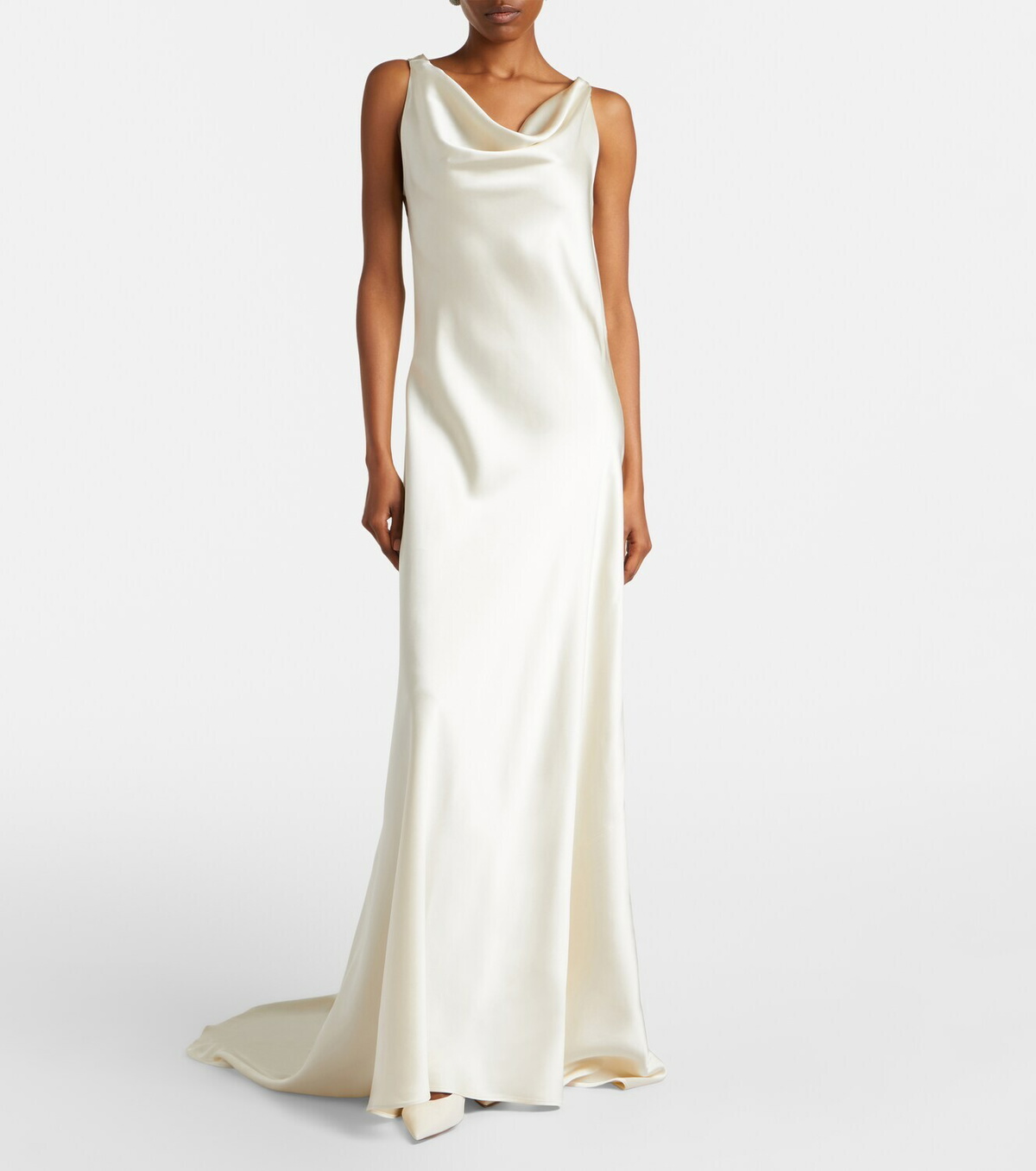 Róhe Bridal draped satin gown
