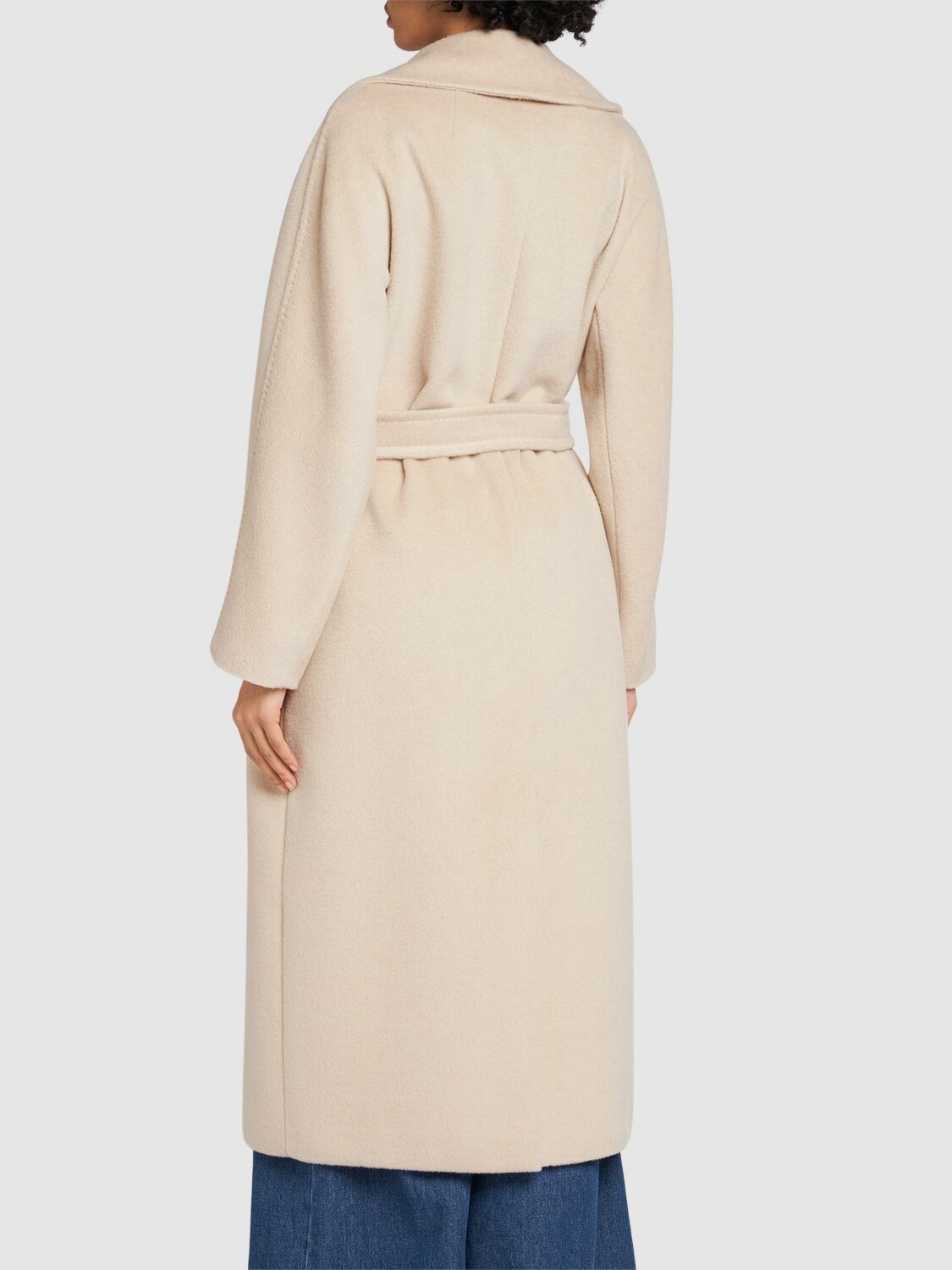 WEEKEND MAX MARA Tempera Wool Blend Belted Coat