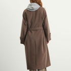 Auralee Women's Mosser Soutien Collar Coat in Top Brown