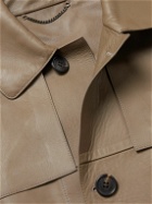 Dunhill - Leather Coat - Brown