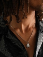 Alex Moss New York - Cave Dweller 14-Karat White Gold, Diamond and Ruby Pendant