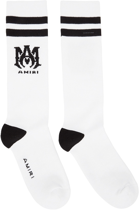 Photo: AMIRI White MA Athletic Socks