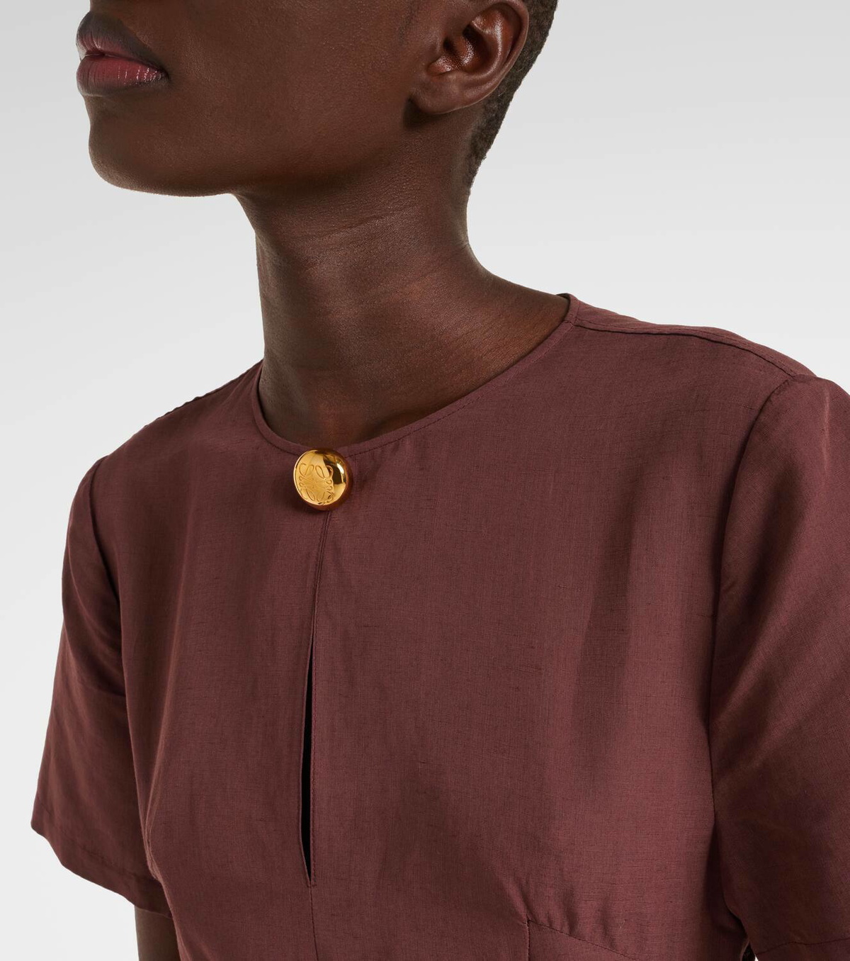 Loewe Paula's Ibiza tie-detail midi dress