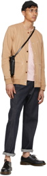 Junya Watanabe Beige Button 'Man' Cardigan