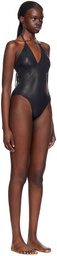 Versace Underwear Black Greca Swimsuit