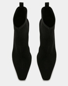 Steve Madden Freida Booties in Black Knit