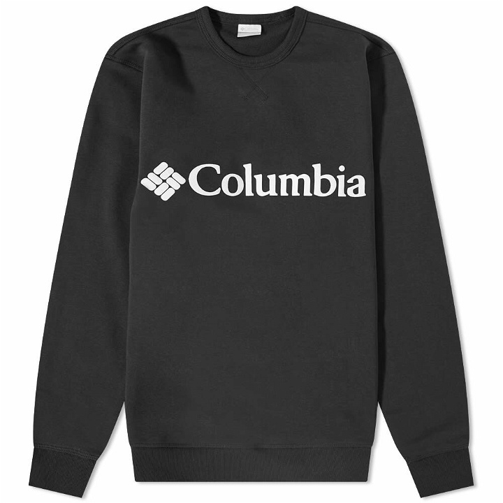 Photo: Columbia Men's Logo Fleece Crew Sweat in Black And White