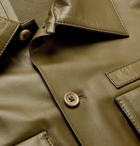 Sies Marjan - Leather Overshirt - Men - Army green