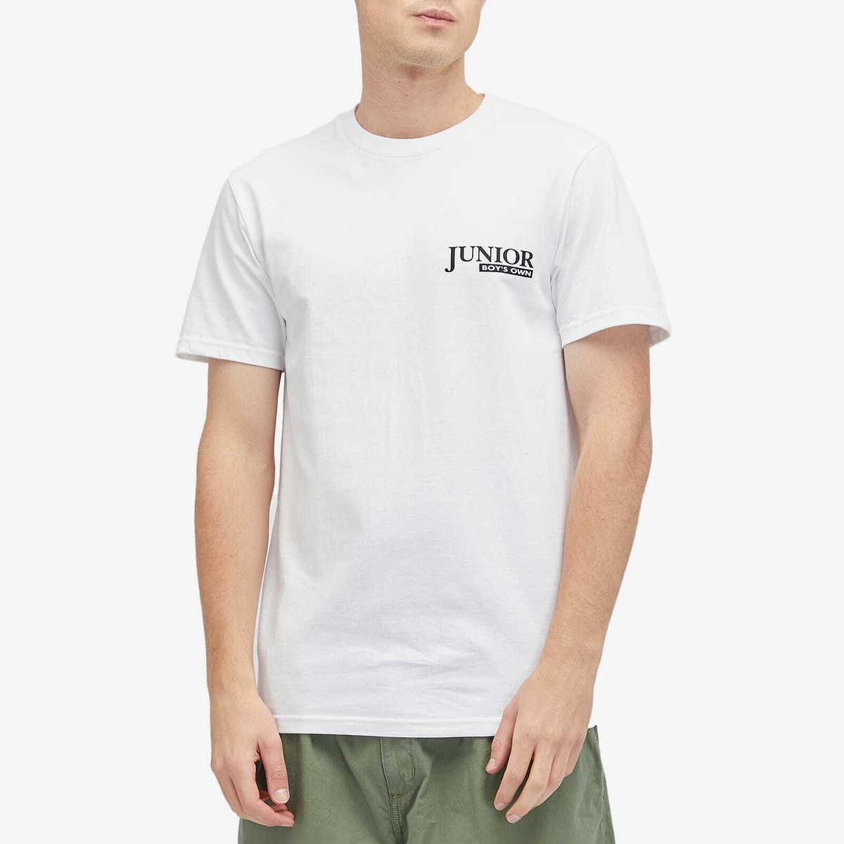 Boys Own Men's Classic Junior Logo Print T Shirt in White