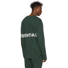 Essentials Green Boxy Long Sleeve T-Shirt