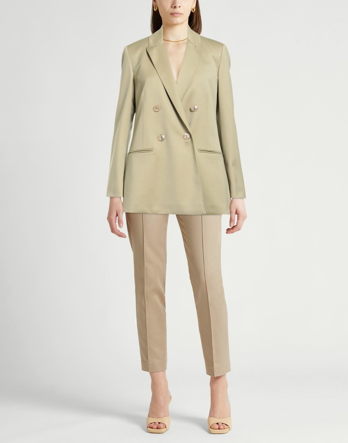 Agnona Womens Blazer in Sage green