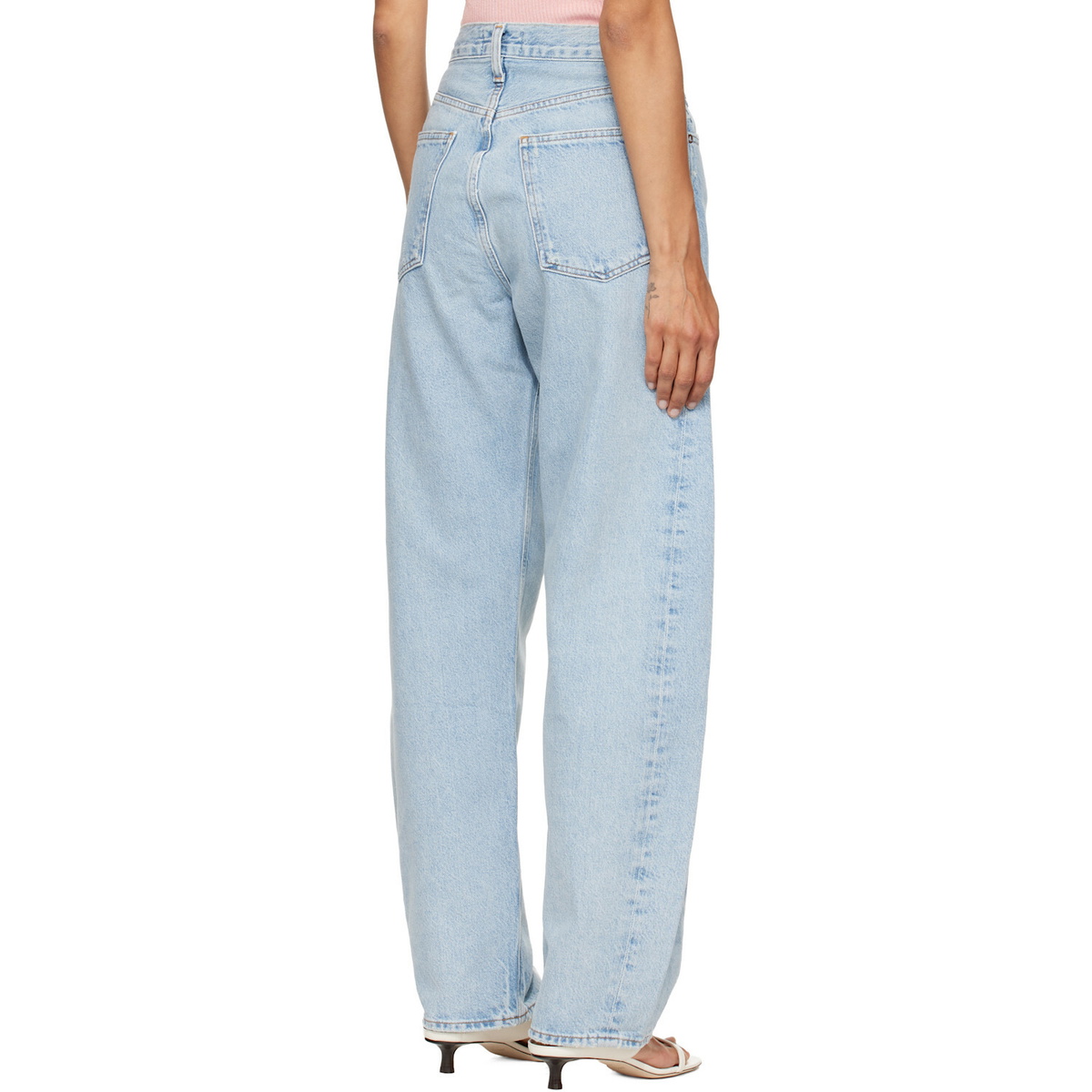AGOLDE Blue Luna High Rise Pieced Taper Jeans