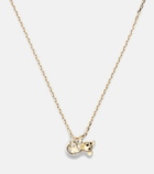 Yvonne Léon Koala 18kt gold necklace with diamonds and enamel