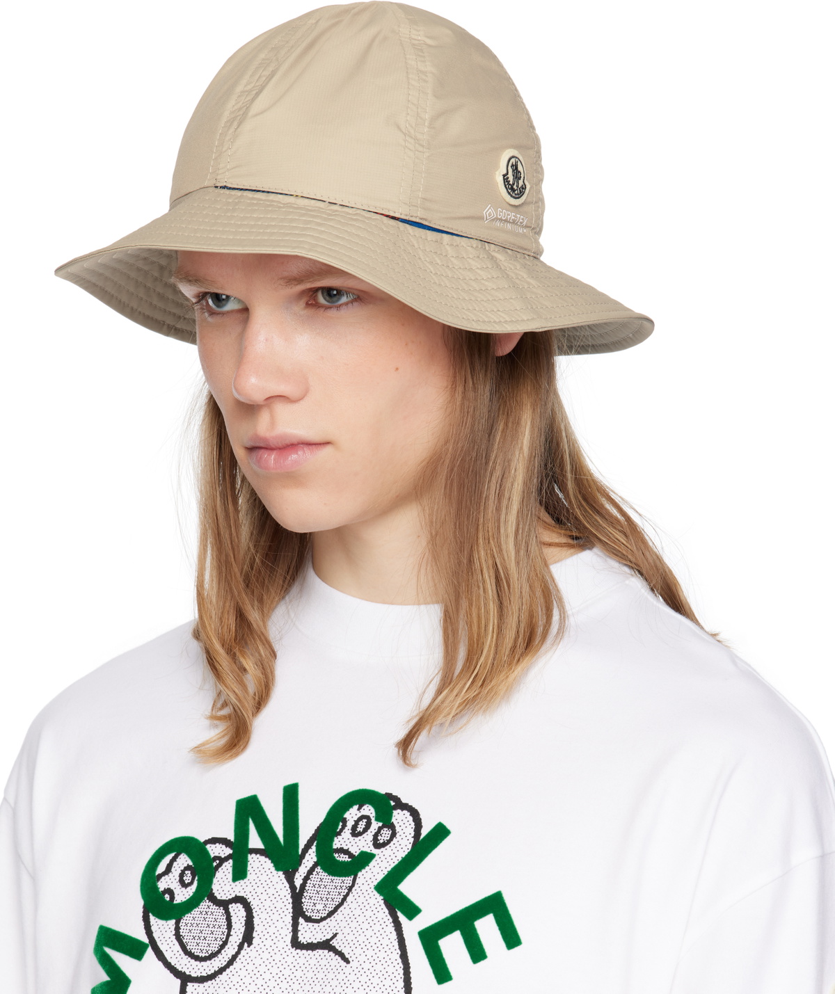 Moncler Genius Moncler x FRGMT Beige Reversible Bucket Hat