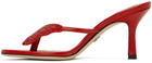 Blumarine Red Butterfly Thong Sandals
