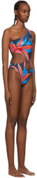 Louisa Ballou Blue Recycled Nylon One-Piece Swimsuit