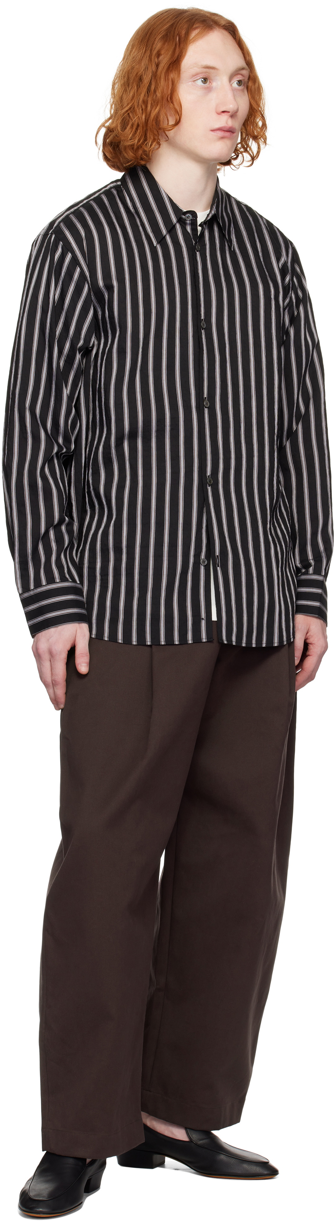 Studio Nicholson Brown Guild Trousers Studio Nicholson