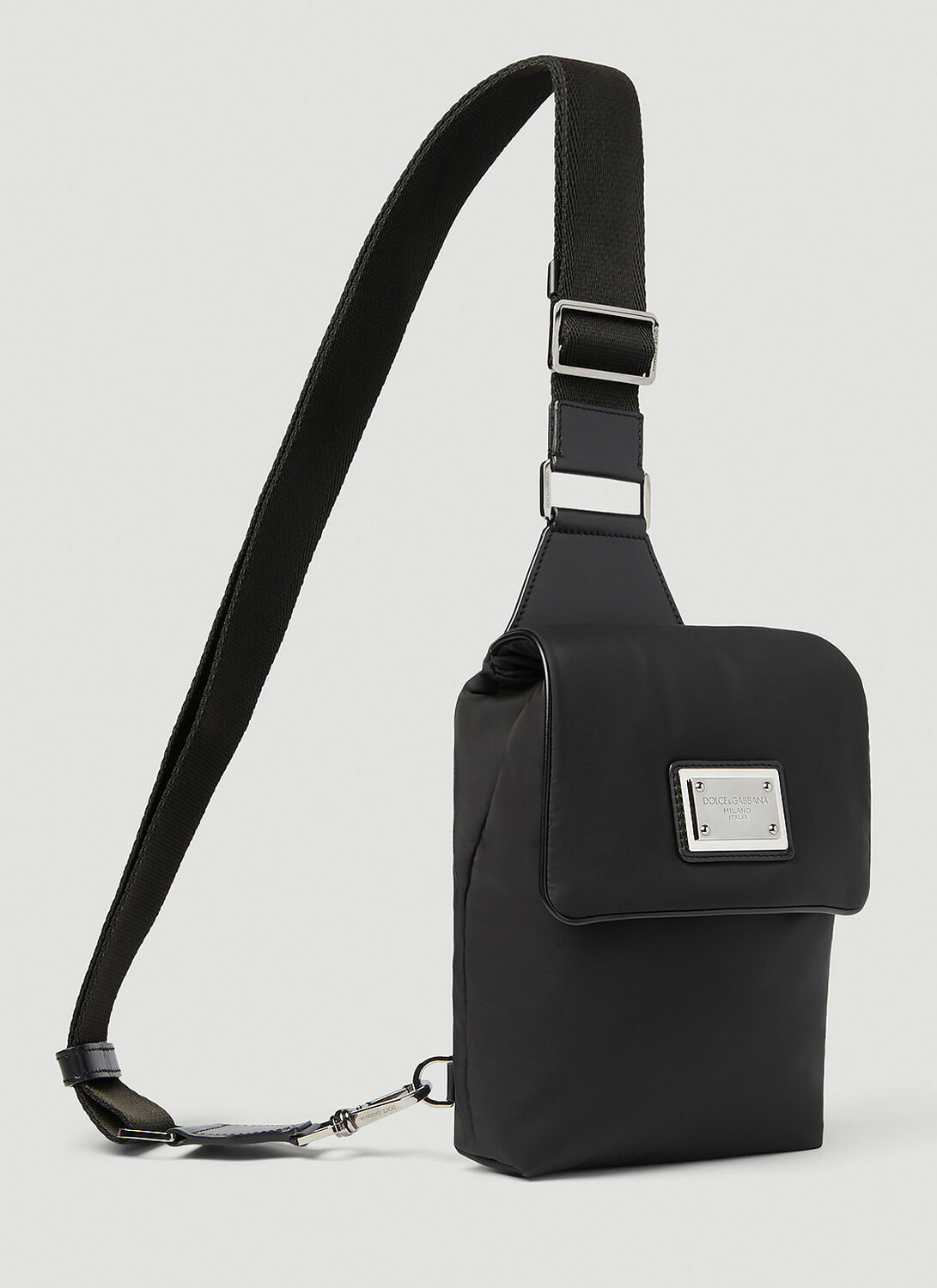 Dolce & Gabbana Logo Plaque Nylon Belt Bag