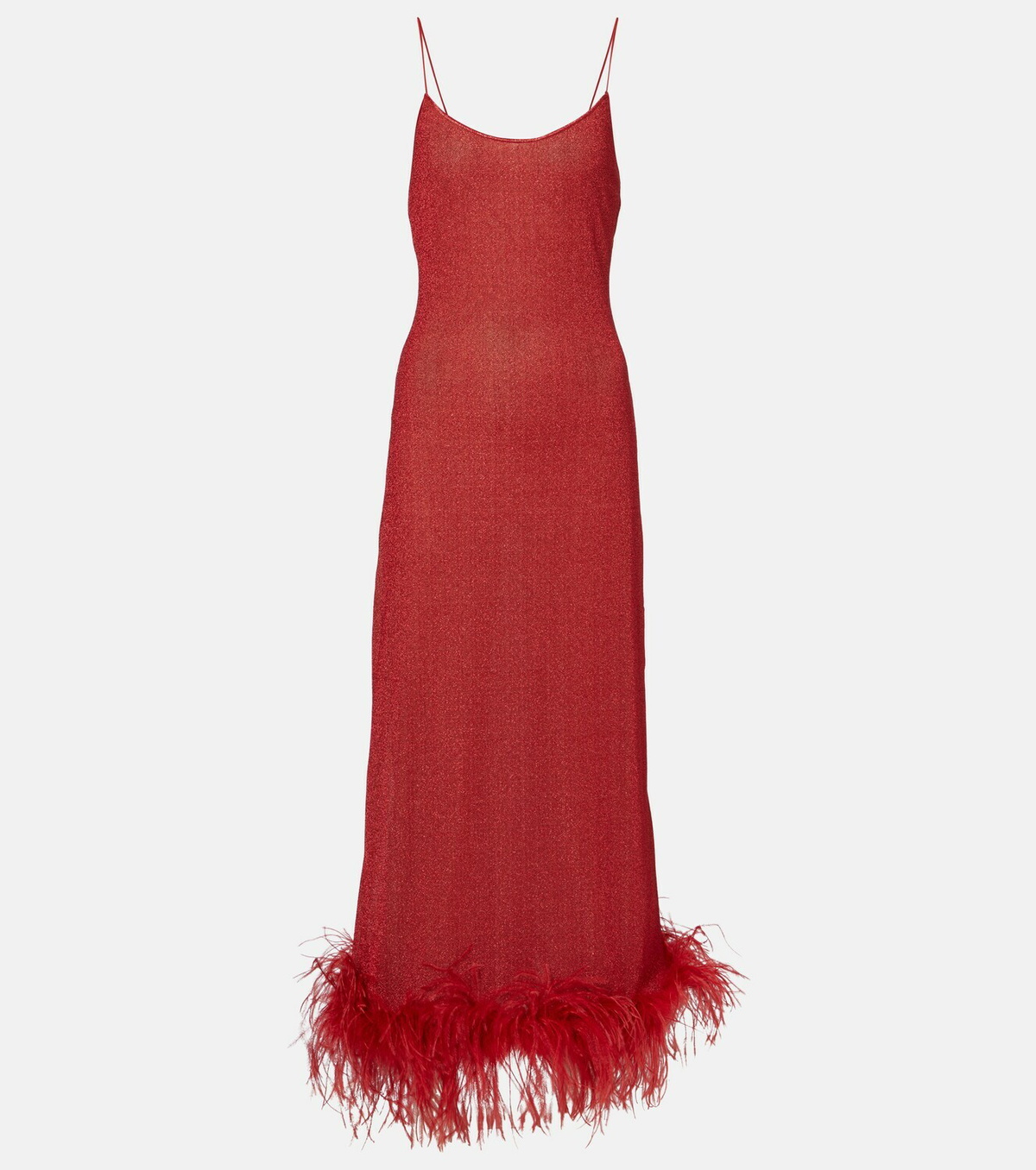 Oséree Lumière Plumage maxi dress