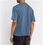 Camoshita - Cotton-Terry T-Shirt - Blue