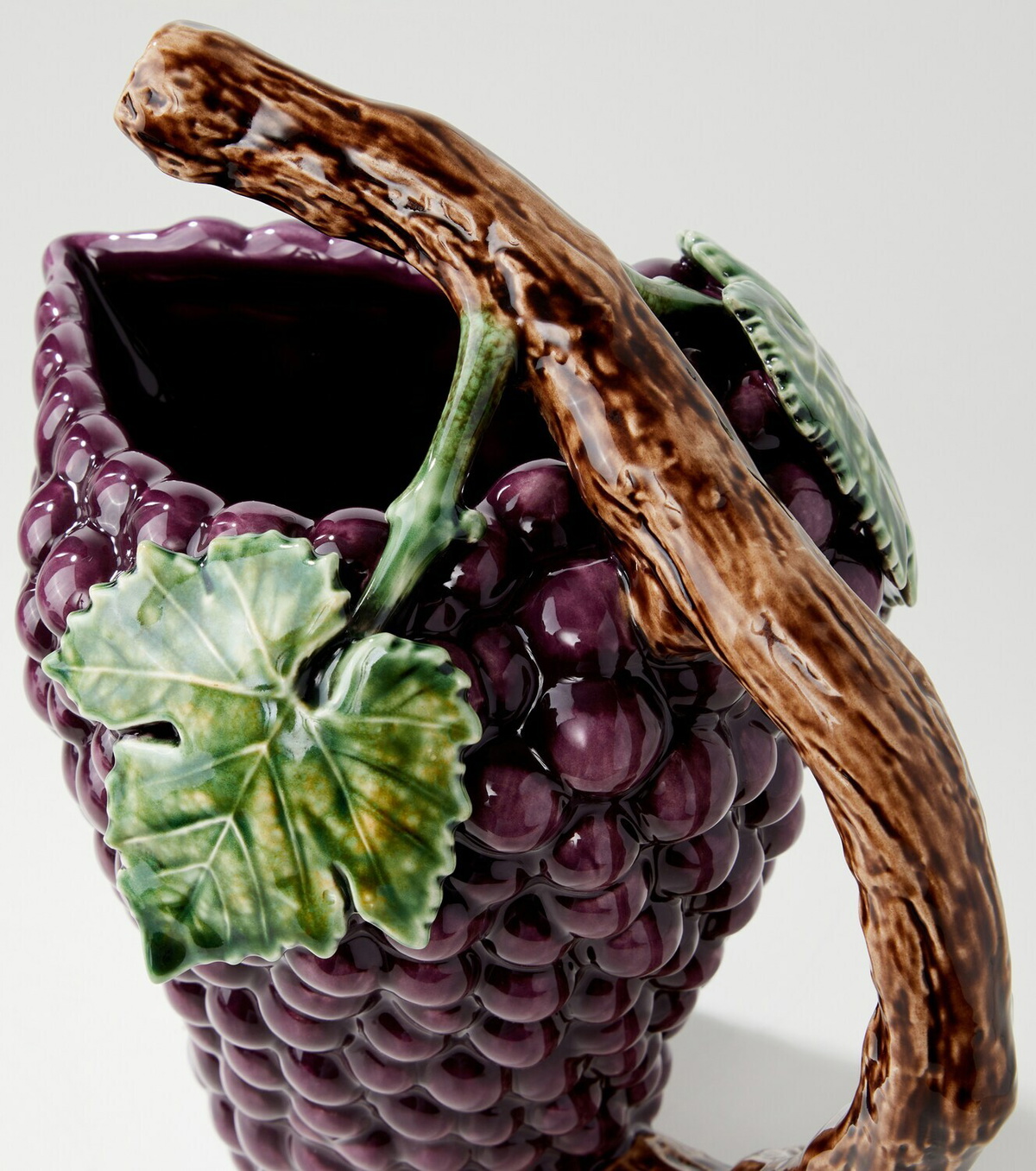 Bordallo Pinheiro Grapes earthenware jug