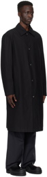 Jil Sander Black Printed Coat