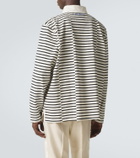 Wales Bonner City striped cotton polo shirt