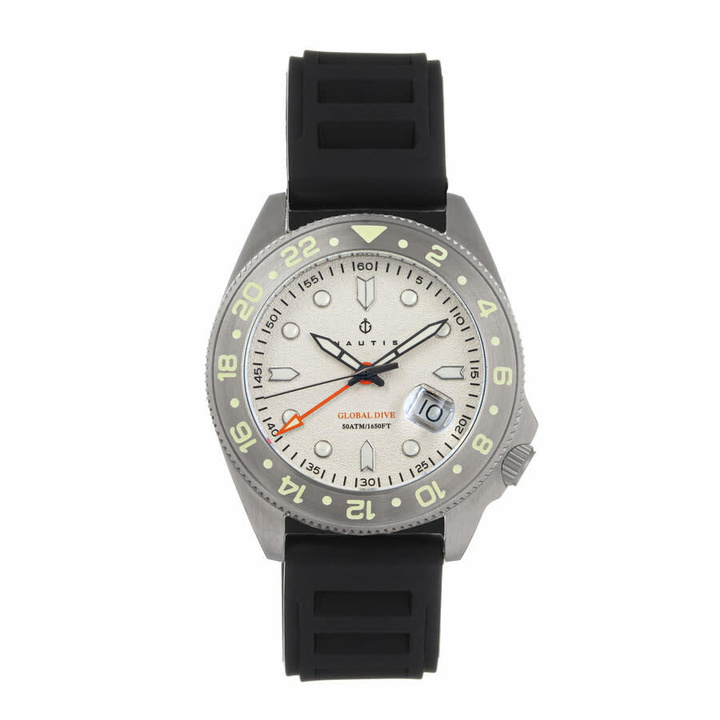 Photo: Nautis Global Dive White Dial Mens Watch 18093R-E