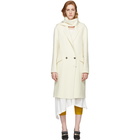 JW Anderson Off-White Wool Scarf Coat