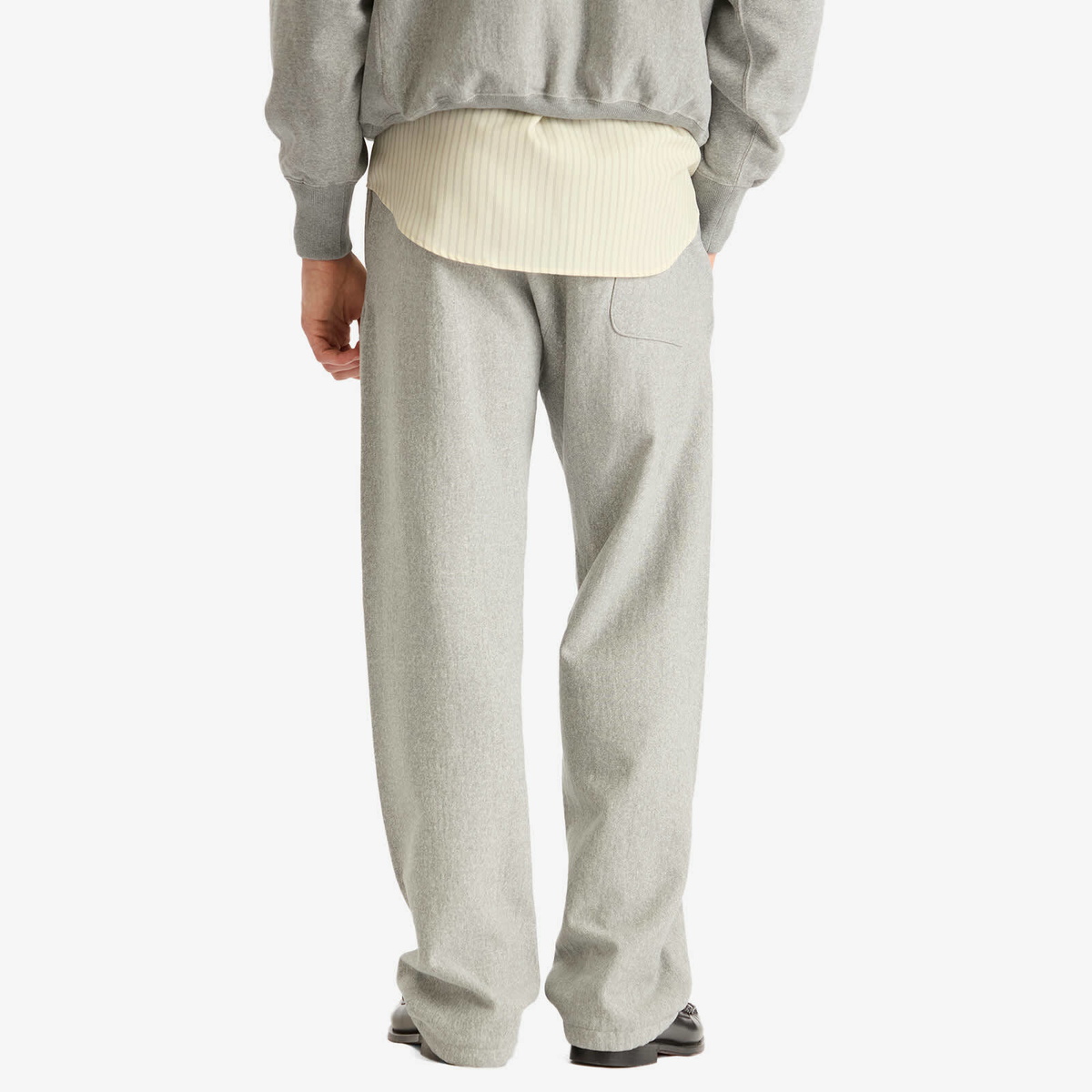 トップス 24AW AURALEE SWEAT P/O GRAY BEIGE Auralee Elastic High Gauge Sweat Pullover - Gray Beige