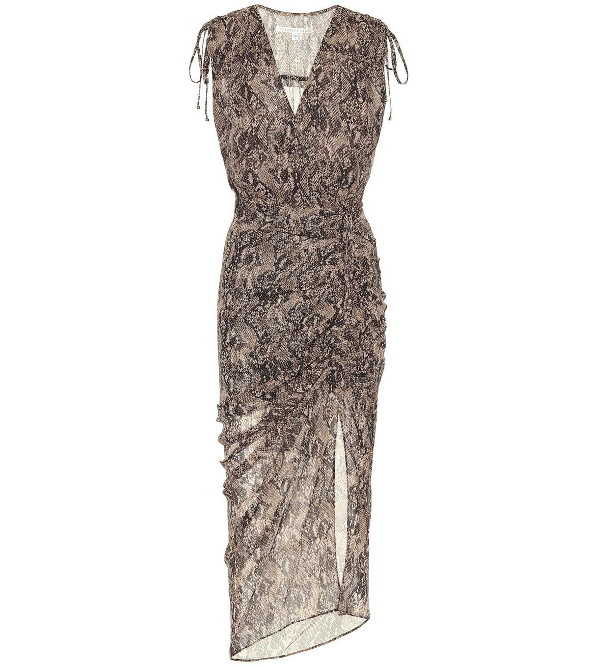 Veronica Beard Teagan printed silk midi dress